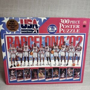 1992 USA Basketball-Barcelona Olympic Dream Team-300 Poster Puzzle SEALED‎ NEW